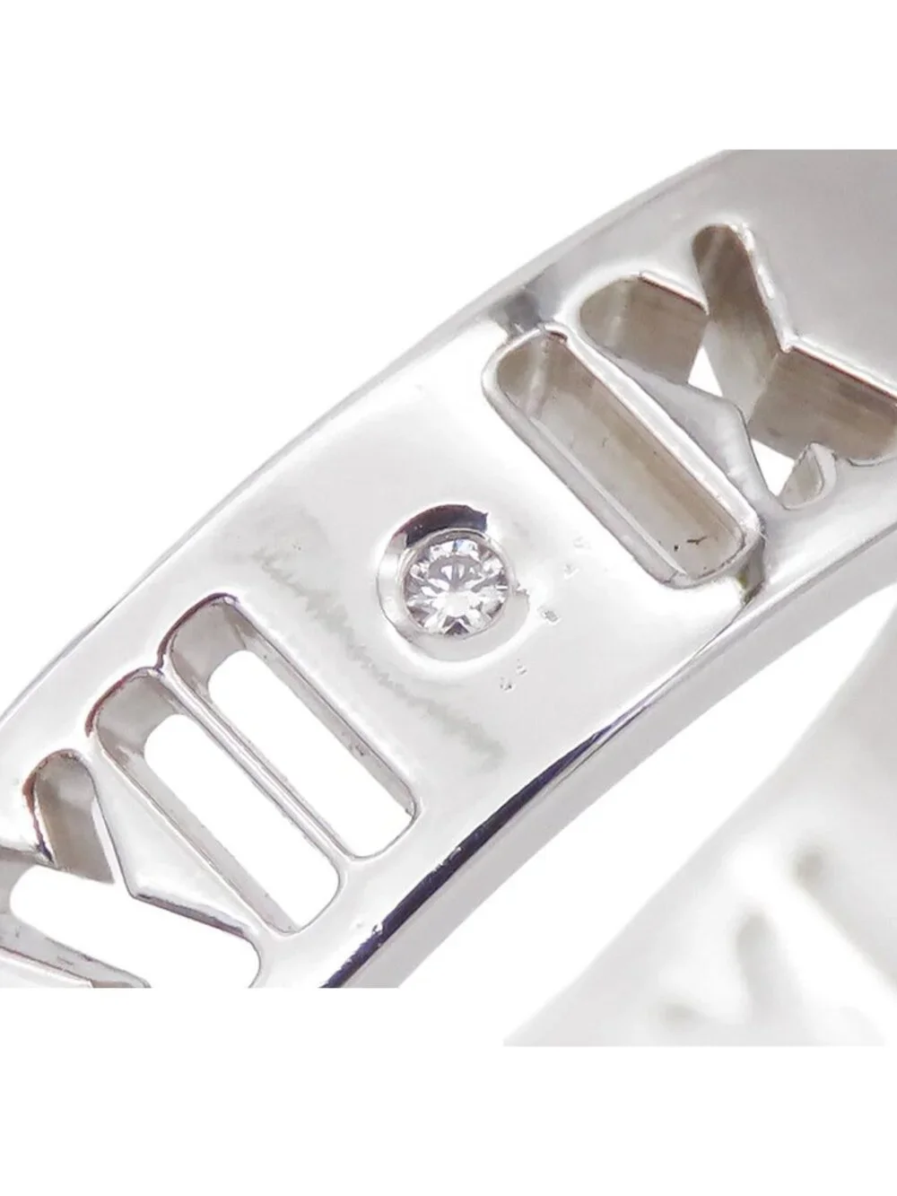 Tiffany & Co Atlas Ring White Gold 18K Diamond